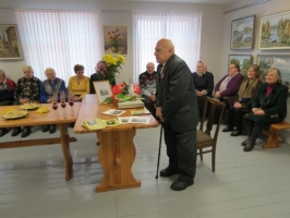 Jura Gaigala gleznu izstādes atklāšana (06.02.2015)