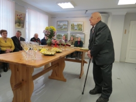 Jura Gaigala gleznu izstādes atklāšana (06.02.2015)
