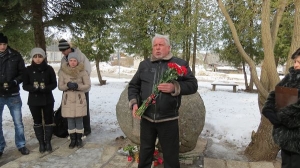 Komunistiskā genocīda upuru piemiņas dienas pasākums pie piemiņas akmens (25.03.2013) 