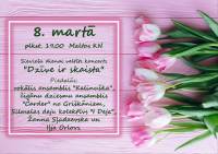 Sieviešu dienā koncerts &quot;Dzīve ir skaista&quot;