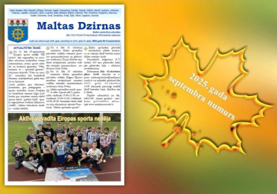 Informatīvā izdevuma "Maltas Dzirnas" septembra numurs