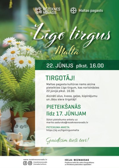 Pieteikšanās Līgo tirgum Maltā