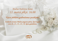 Kāzu jubilāru godināšanas pasākums