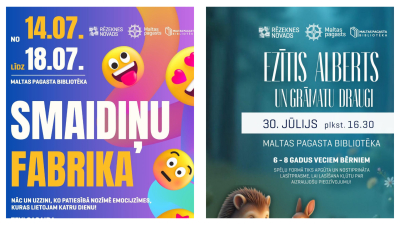 Jūlija pasākumi Maltas bibliotēkā