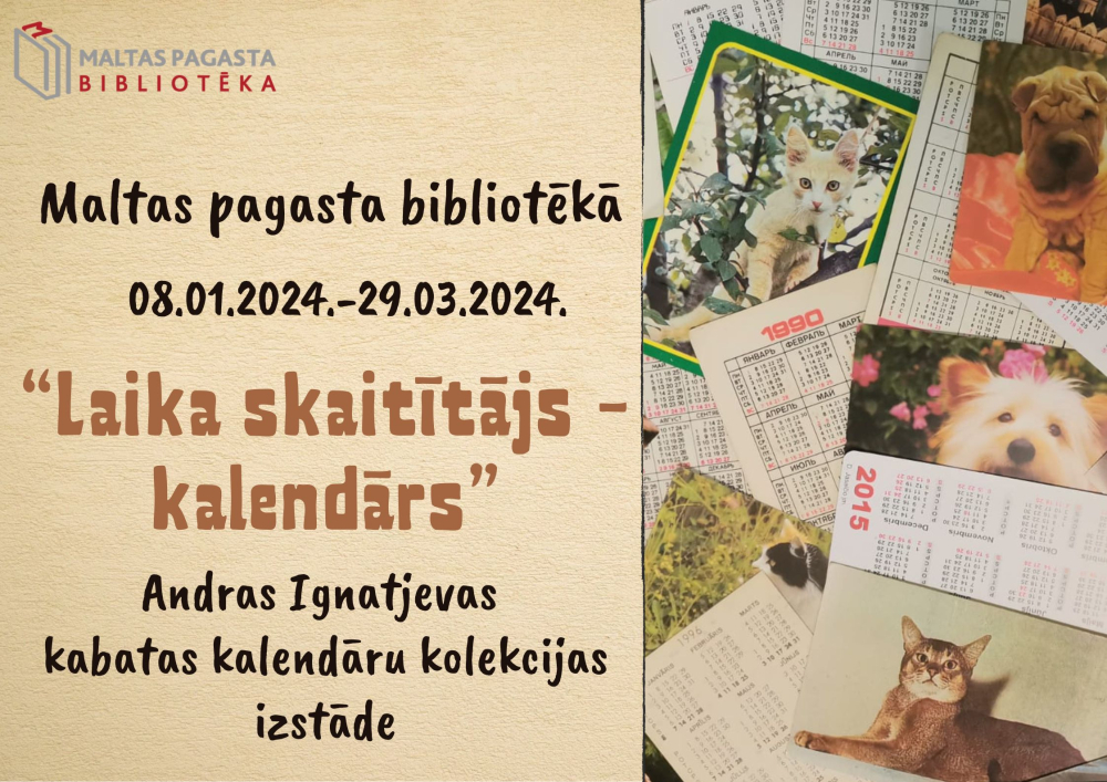 Izstāde &quot;Laika skaitītājs - kalendārs&quot;