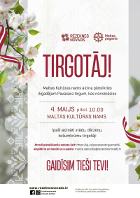 Aicinām tirgotājus pieteikties Pavasara tirgum Maltā!