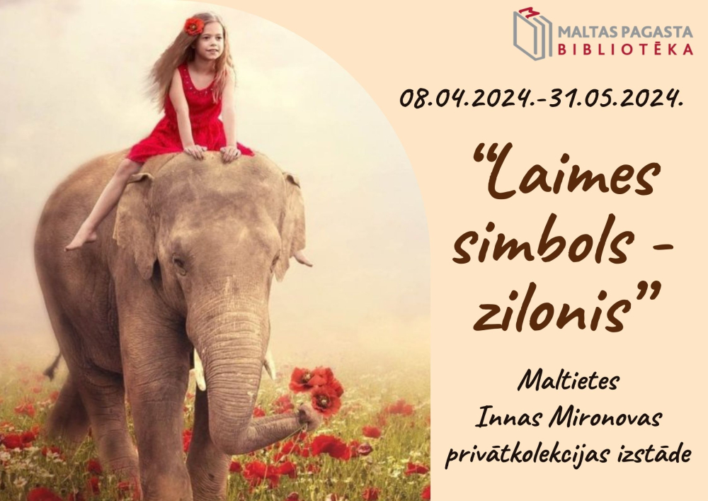 Innas Mironovas privātkolekcijas izstāde &quot;Laimes simbols - zilonis&quot;