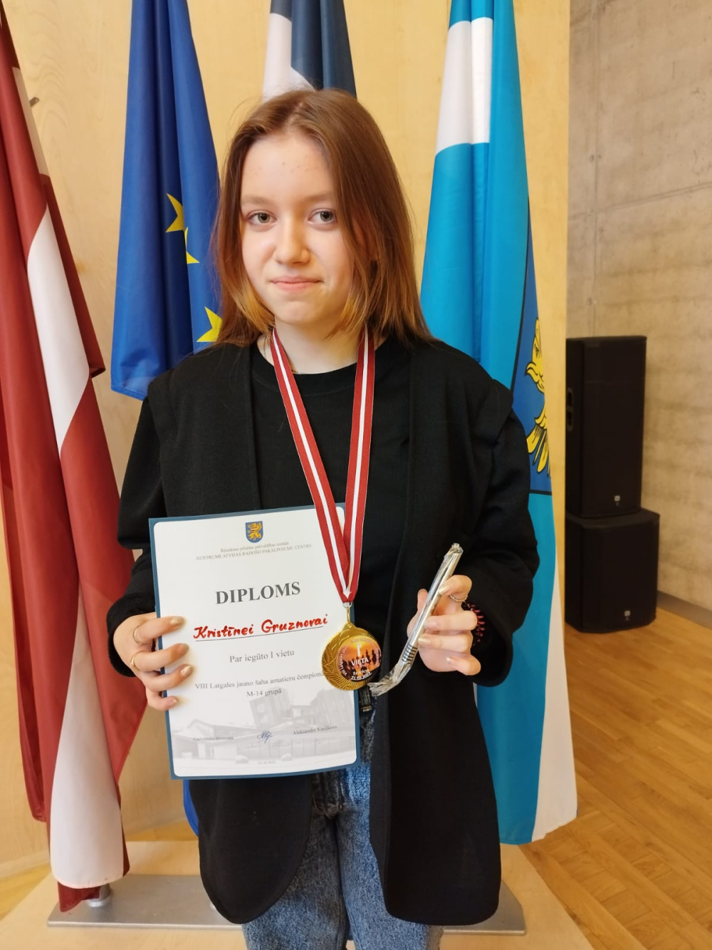 Kristīne Gruznova – Latgales šaha amatieru čempione