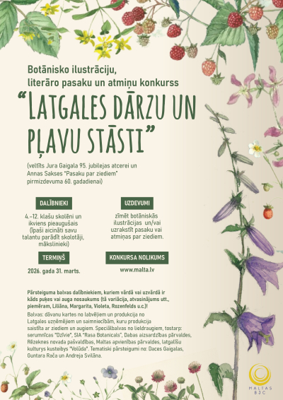 Dubultkonkurss: botāniskās ilustrācijas un pasakas vai atmiņas par Latgales ziediem