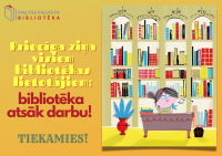 Bibliotēka atsāk darbu!