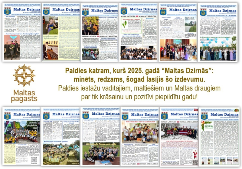 Informatīvā izdevuma "Maltas Dzirnas" decembra numurs