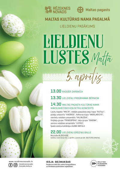 Maltas kultūras nams aicina uz Lieldienu lustēm Maltā!