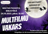 Multfilmu vakars bibliotēkā